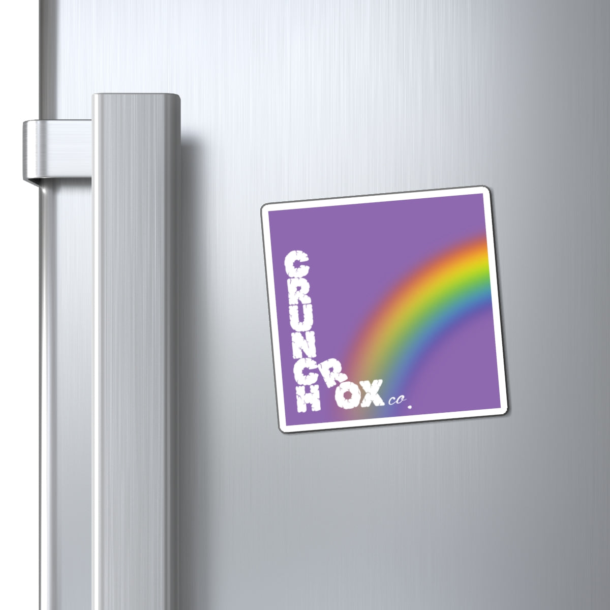 CrunchRox Design Co. - Vertical Magnet - Violet Rainbow - Pride