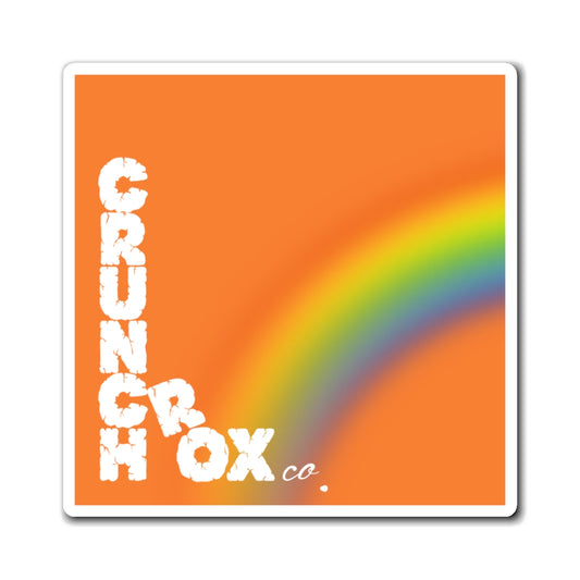 CrunchRox Design Co. - Vertical Magnet - Orange Rainbow - Pride