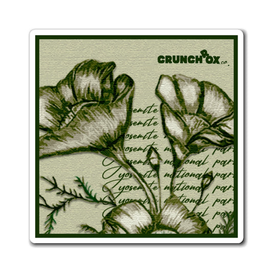 CrunchRox Design Co. - The Yosemite Collection - California Poppy - Green