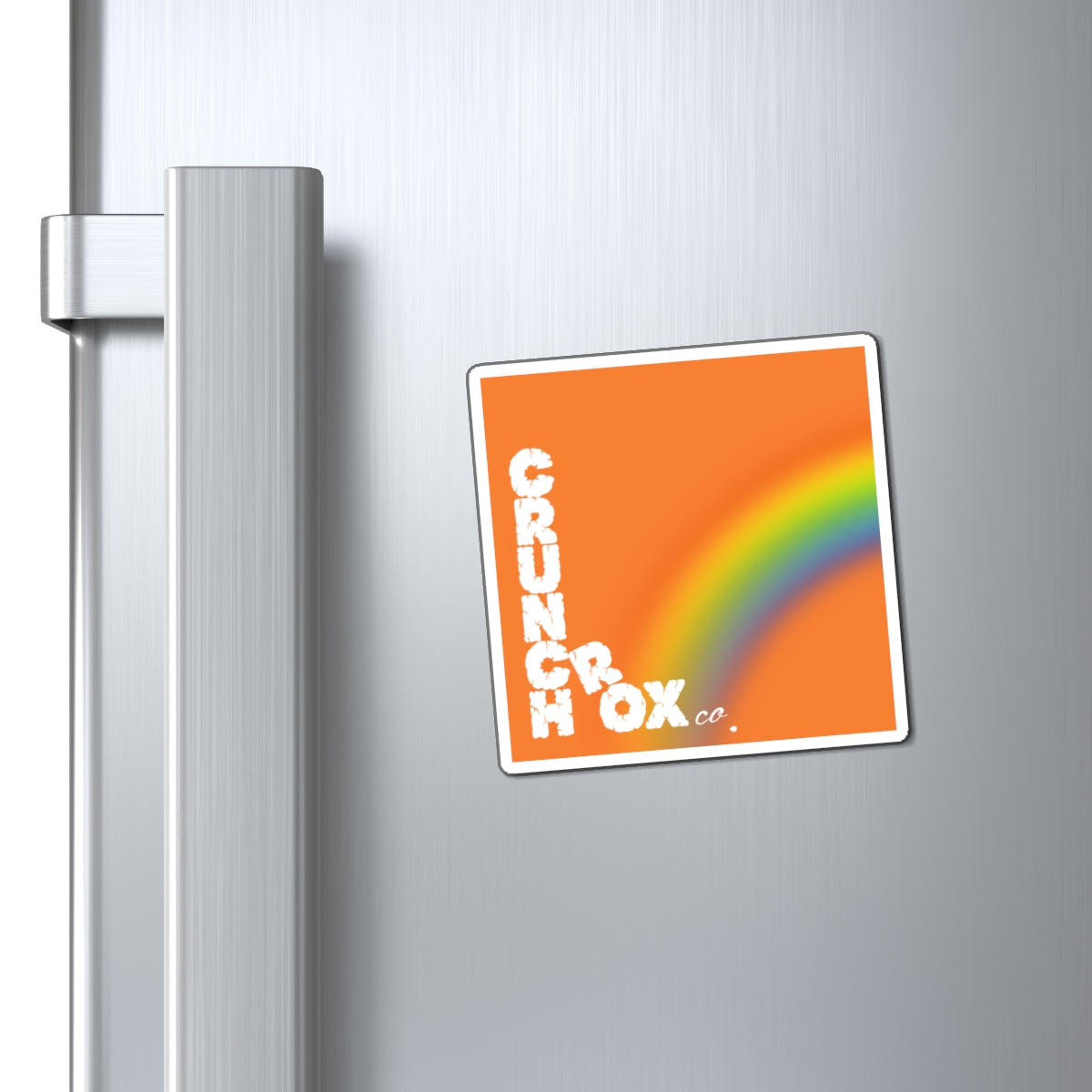 CrunchRox Design Co. - Vertical Magnet - Orange Rainbow - Pride