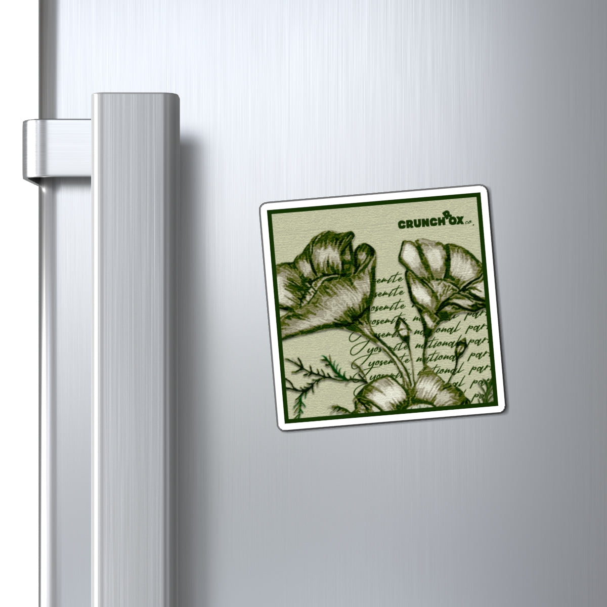 CrunchRox Design Co. - The Yosemite Collection - California Poppy - Green