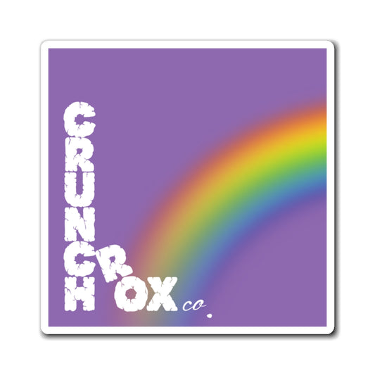 CrunchRox Design Co. - Vertical Magnet - Violet Rainbow - Pride